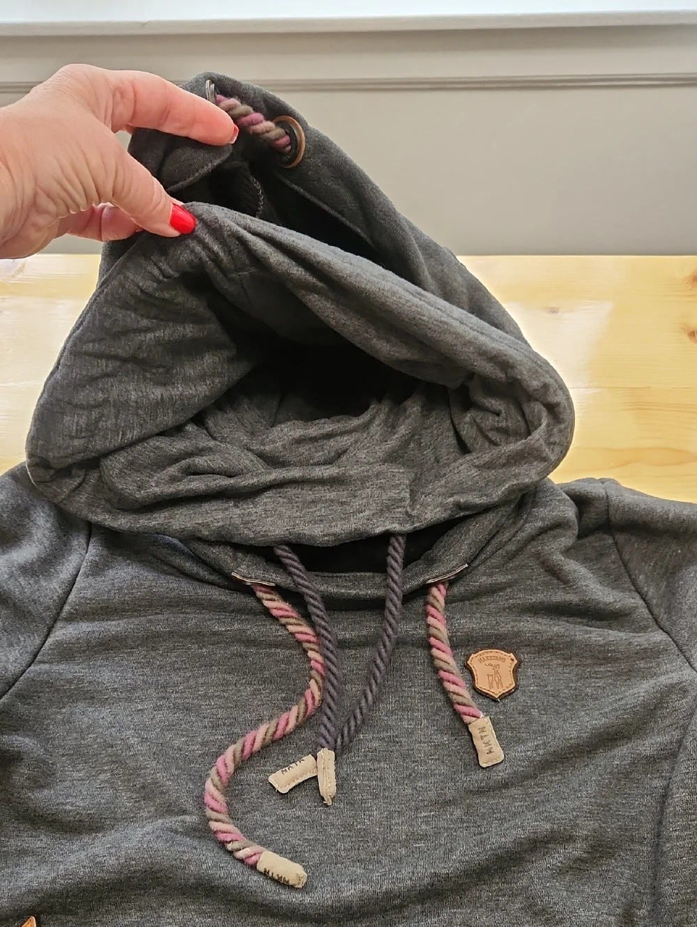 Naketano Hoodie Double Hood Funnel Neck S - Picture 16 of 16